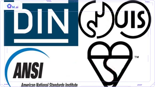 Phân biệt tiêu chuẩn DIN, ISO, JIS, ANSI và ASME